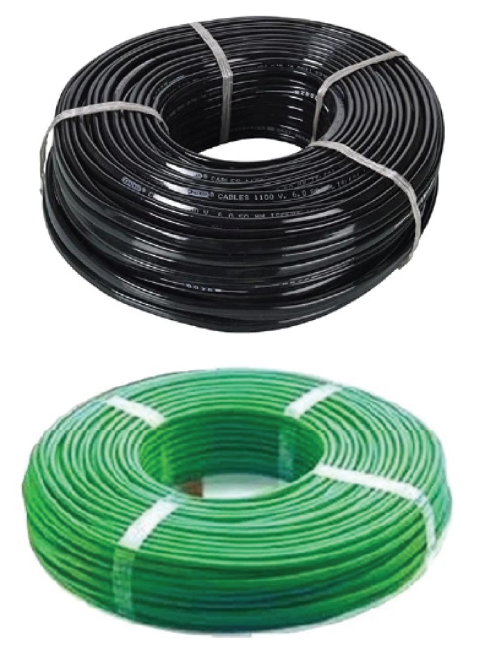 DC · AC · earthing cable