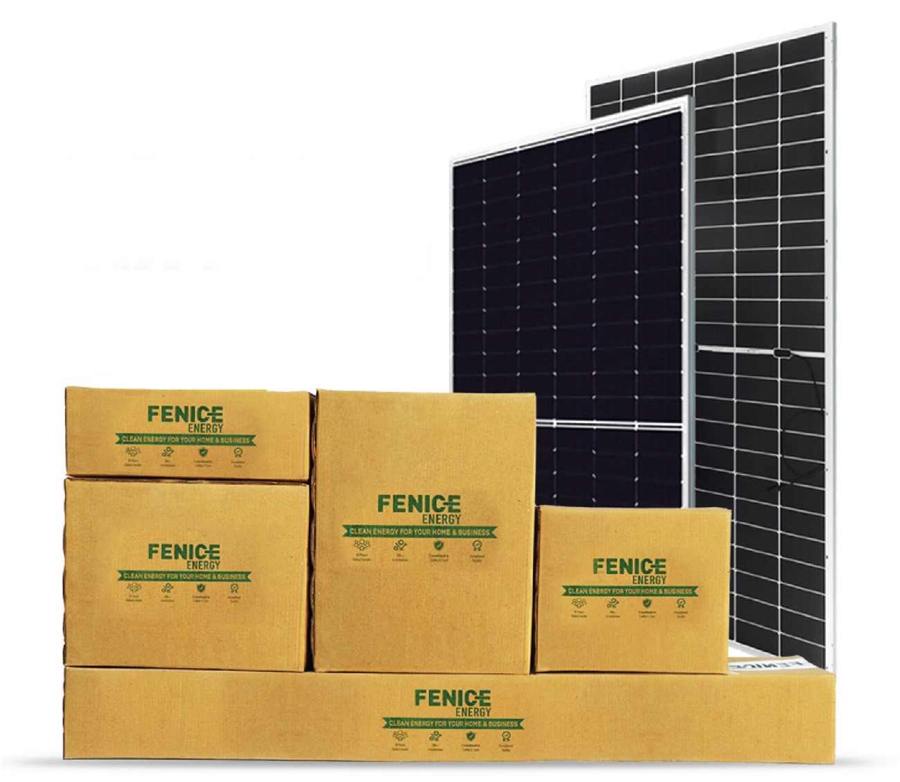 Fenice Energy kit packaging with Emmvee modules